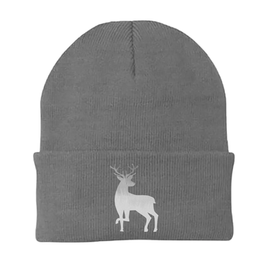 Deer Color 2 Embroidered Beanie